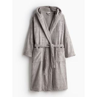 Gray Terry Bathrobe