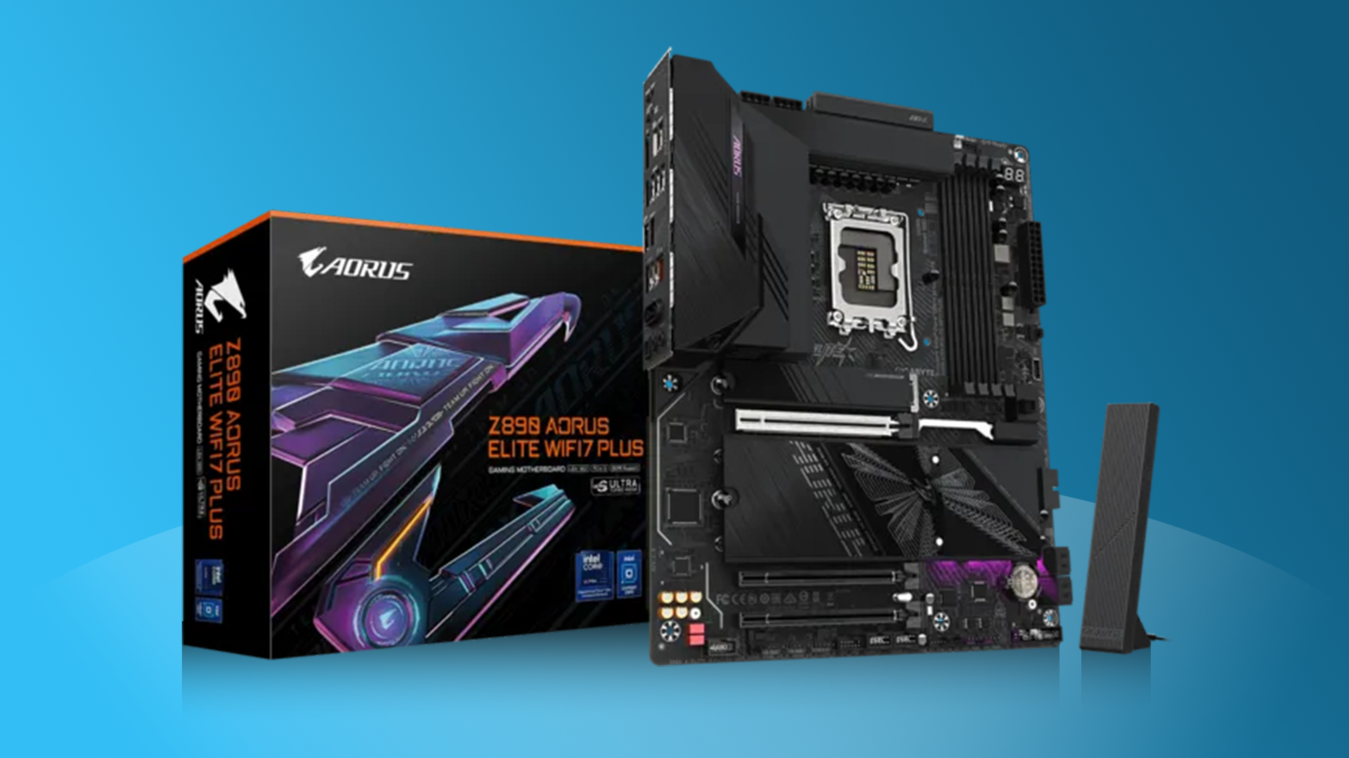 The new Z890 Aorus Elite WIFI7 Plus motherboard