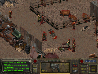 Fallout demo showing gang combat.