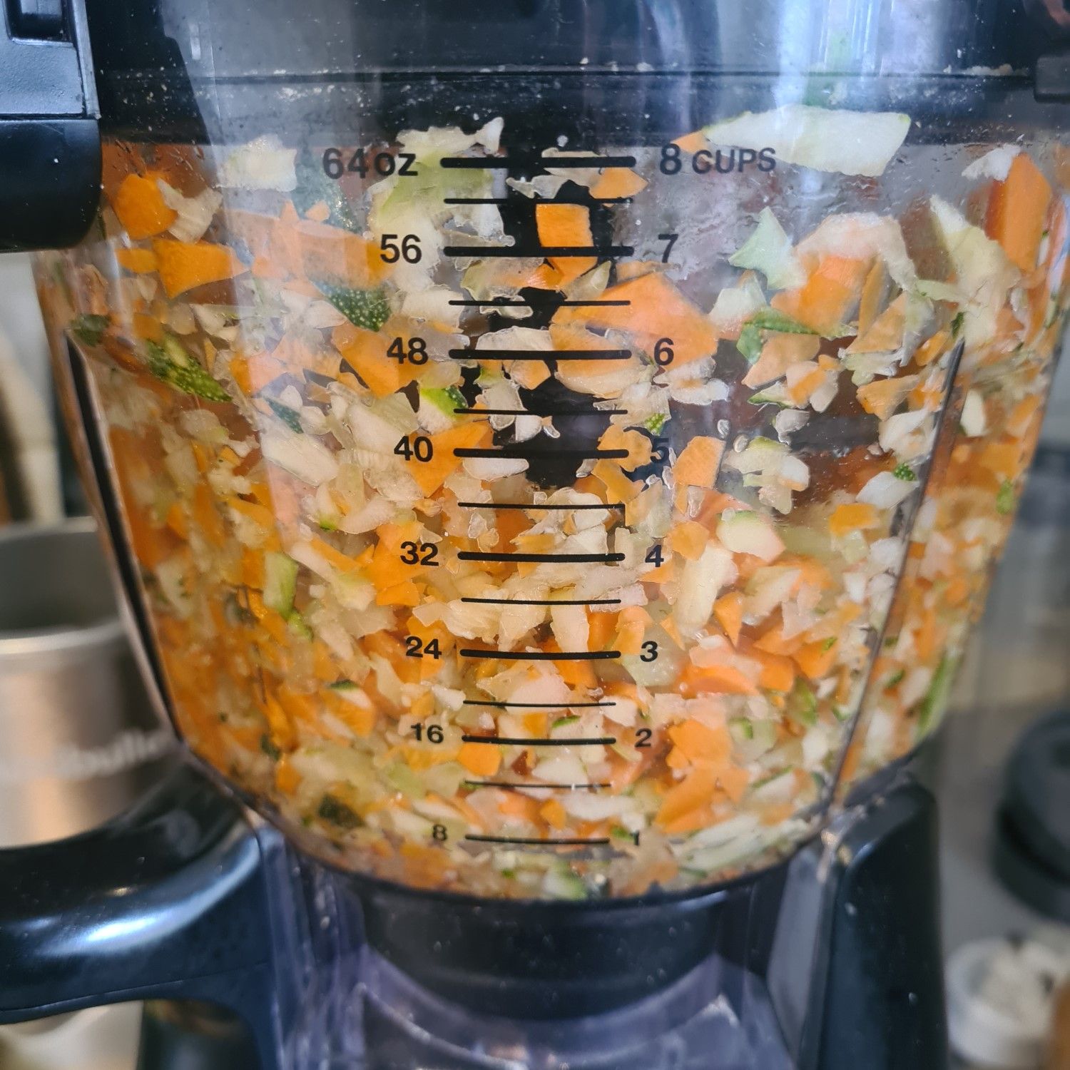 Chopped carrots and celery