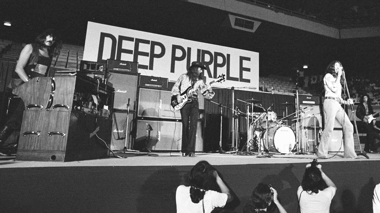 Deep Purple onstage at Nippon Budokan, August 17, 1972