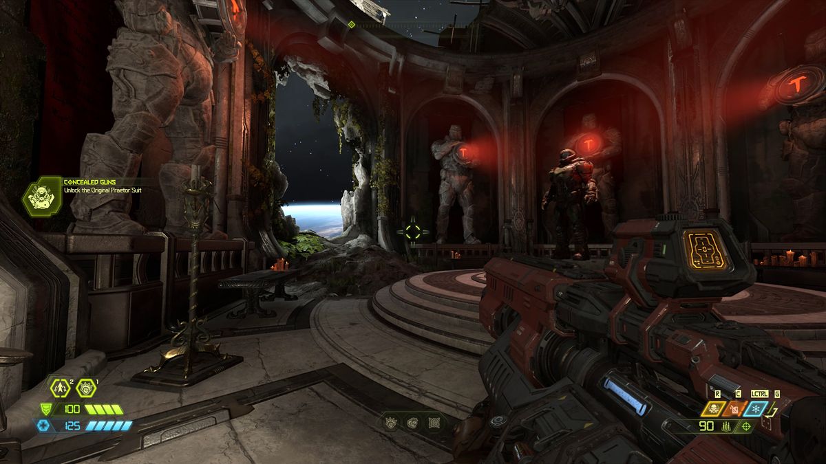 doom eternal cheat codes - all runes - fortress of doom