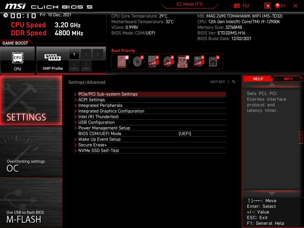 MSI MAG Z690 Tomahawk WIFI
