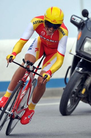 Alberto Contador (Astana) sealed an impressive season start with a second placed finish in the stage