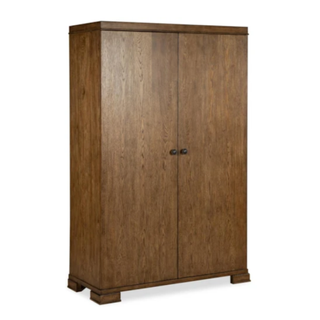 wooden armoire with two doors