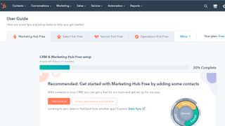 HubSpot free marketing tools homepage