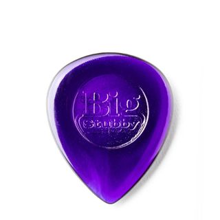 A Dunlop Big Stubby guitar pick