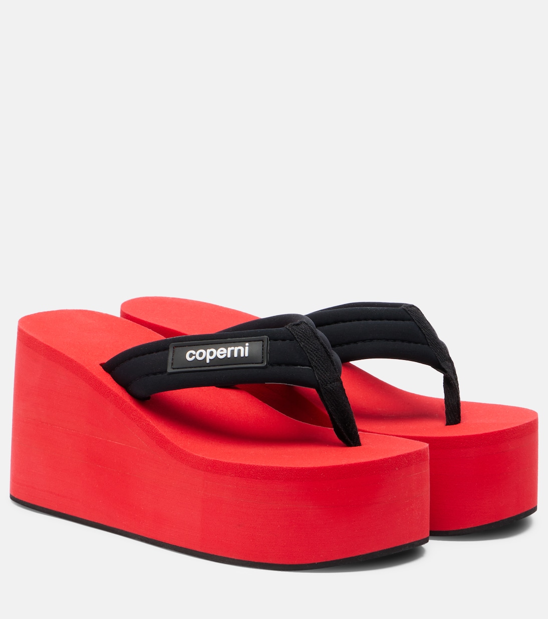 Logo Platform Thong Sandals