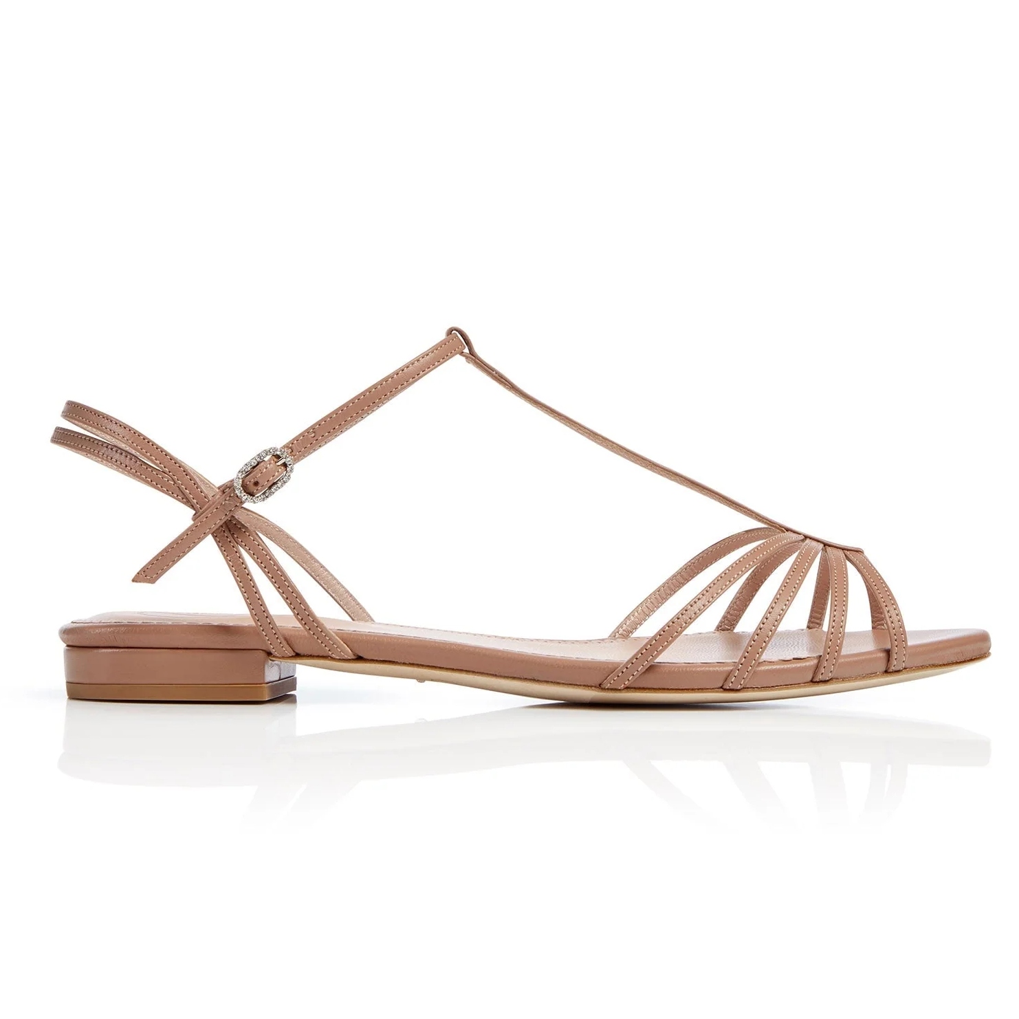 Emmy London May Tan Flat Sandals