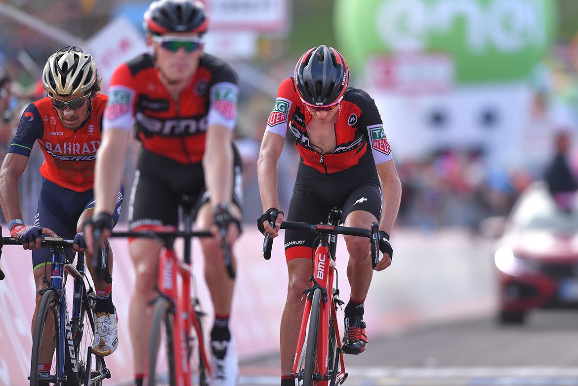 Tejay van Garderen (BMC) did not crash but his GC hopes vanished on Blockhaus