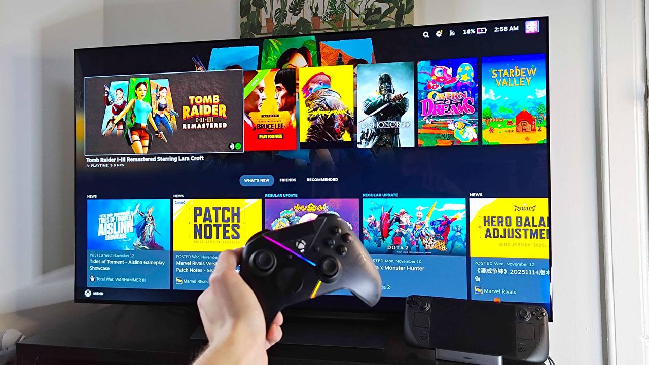 Rather than stressing about Steam Machine performance, I'd start thinking about your TV's specs