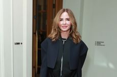 Trinny Woodall in black and navy outfit