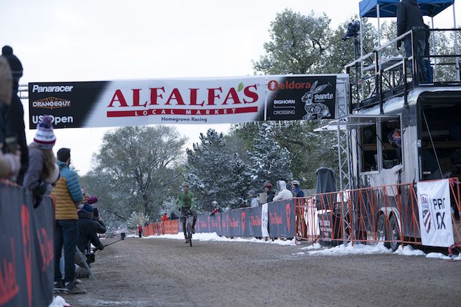 Brannan Fix wins the second day of racing at the 2018 US Open of Cyclocross