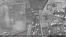 This annotated image, captured by Maxar Technologies&rsquo; WorldView-1 satellite on Jan. 9, 2020, shows debris from the Ukrainian airliner that crashed in Iran a day earlier, killing all 176 people aboard.