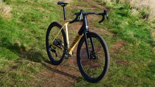 Canyon Grail CF SLX 8 AXS with a grass background