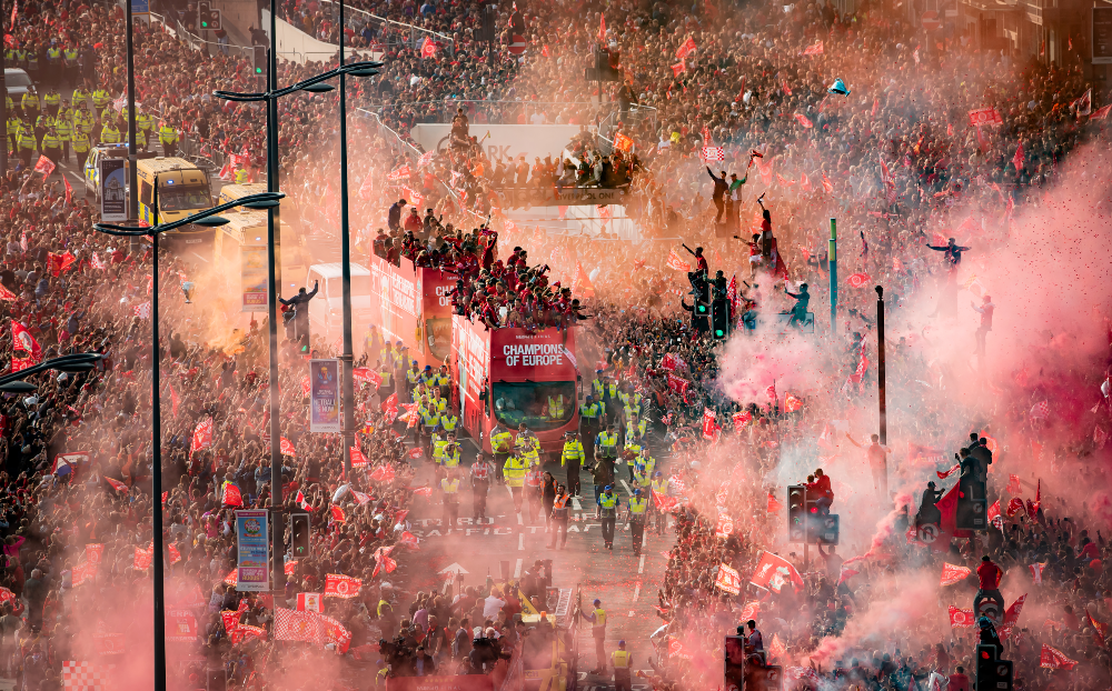 Liverpool Champions League celebration