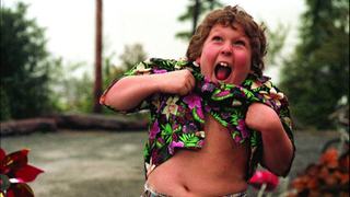 Jeff Cohen does the truffle Shuffle in The Goonies
