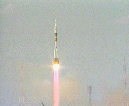 Rocket Blasts Off to Double Space Station Crew