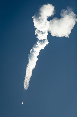 Antares Rocket Launch Exhaust Plume