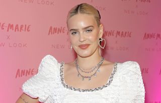 Anne-Marie attends the launch party for the Anne-Marie x New Look collaboration at Treehouse Hotel London on October 7, 2021