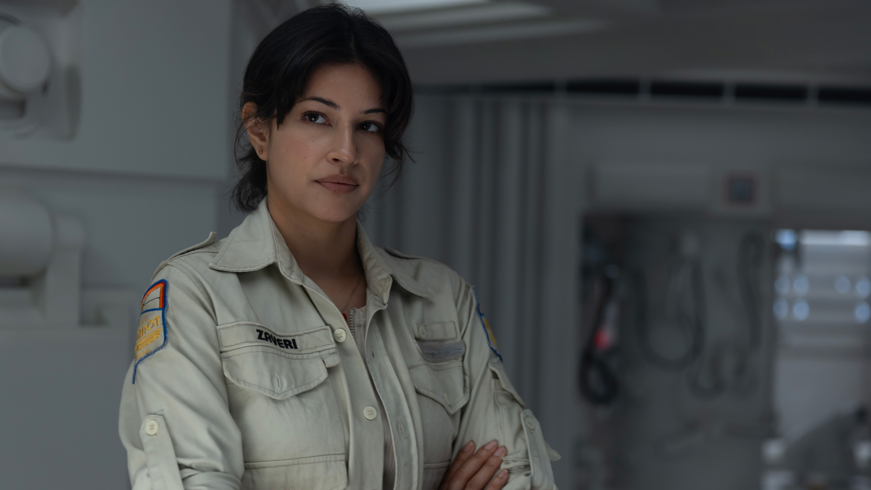 Richa Moorjani as Zoya Zaveri in Alien: Earth episode 5.