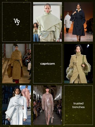 The trench coat trend shown on the runways of Eudon Choi, Bottega Veneta, Burberry, Tory Burch, Stella McCartney, and Lovechild 1979.