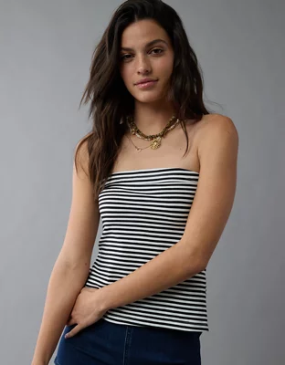 Ae Main Squeeze Side Slit Tube Top