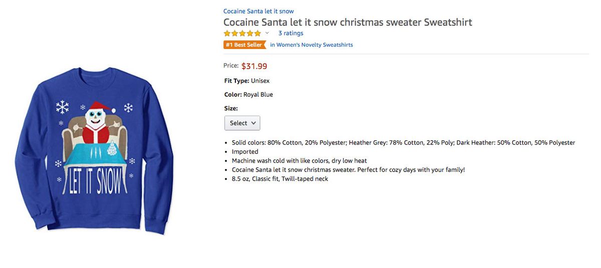 let it snow santa jumper
