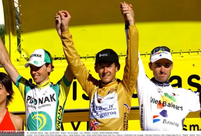 The 2004 Vuelta podium
