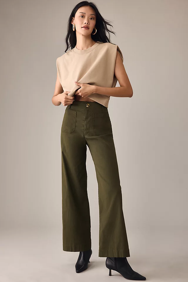 The Colette Full-Length Wide-Leg Pants by Maeve