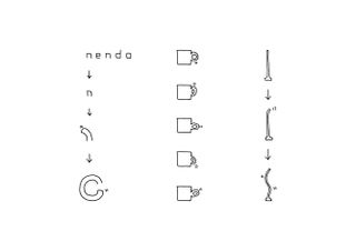 The Nendo logo takes the Nendo 'n' and bends it into two 'c's
