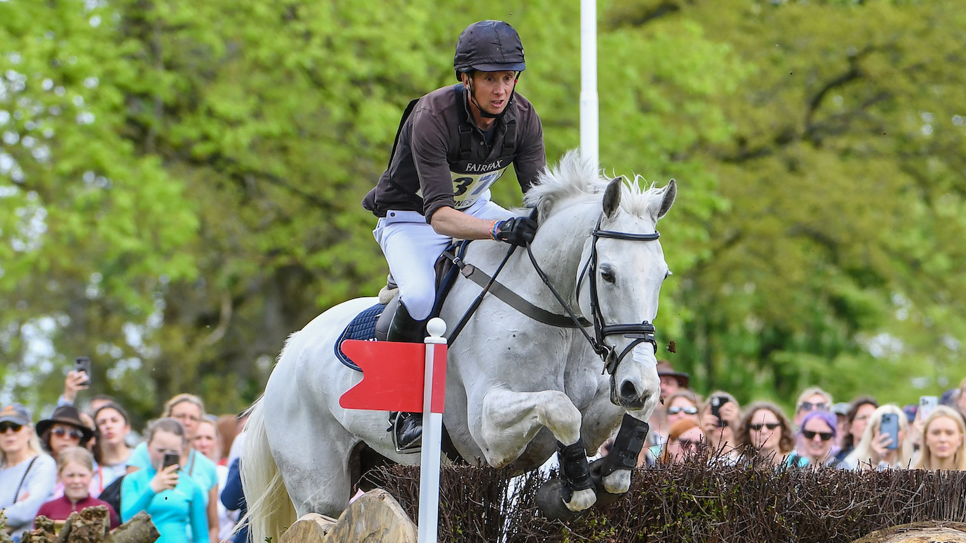 Richard Jones on Alfies Clover on Badminton Horse Trials cross-country