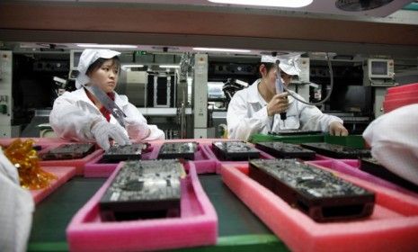 An assembly line in Shenzhen