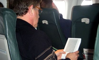 Kindle readers may soon be liberated during take off and landing.