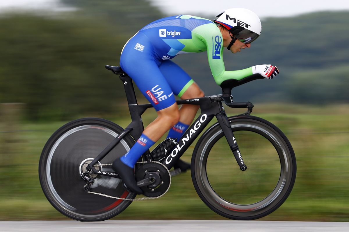2021 UCI Road World Championships Flanders Men Elite Time Trial - Knokke - Heist Bruges 43,3 km - 19/09/2021 - Tadej Pogacar (SLO - UAE Team Emirates) - photo Luca Bettini/BettiniPhoto&Acirc;&copy;2021
