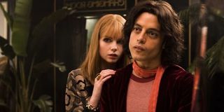 Rami Malek as Freddie Mercury and Lucy Boynton as Mary Austin in Bohemian Rhapsody