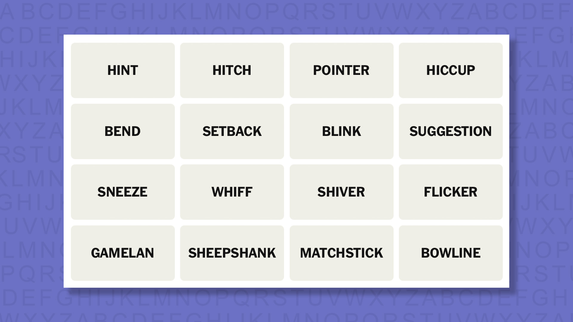 NYT Connections hints for game 1059 on a purple background