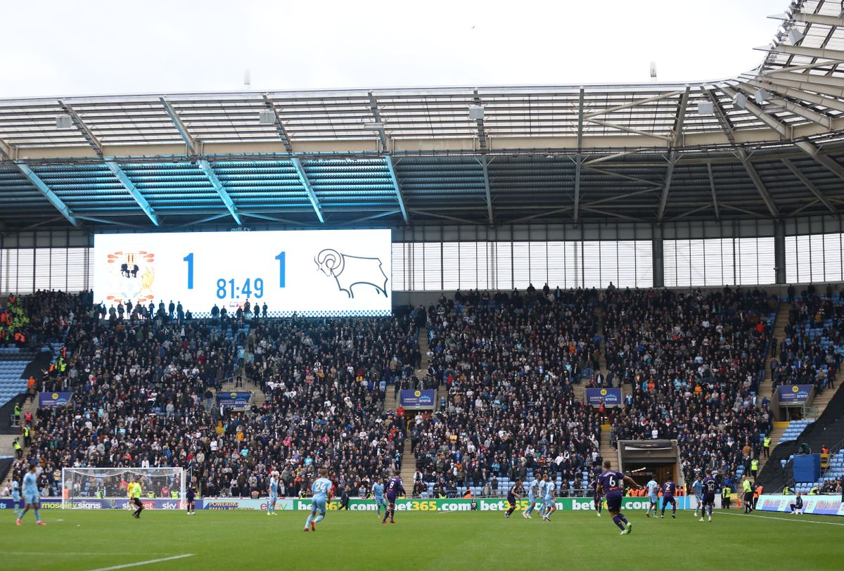 Coventry City v Derby County – Sky Bet Championship – Coventry Building Society Arena