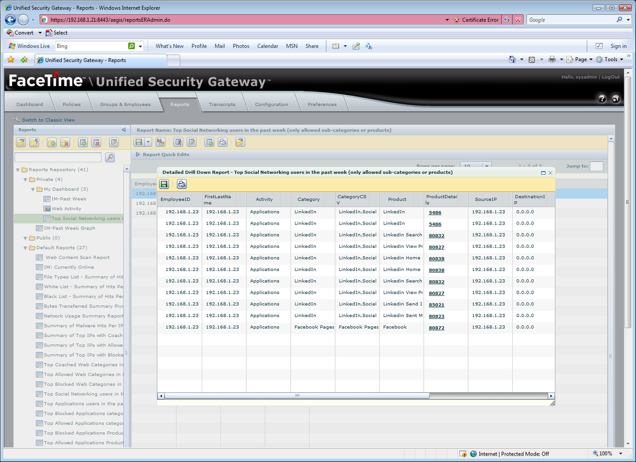Dynamic reports provide plenty of information about activities and can be easily customised to suit.