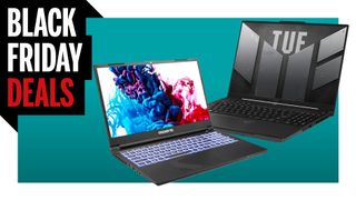 An image showing two laptops that are over $300 off on Black Friday.