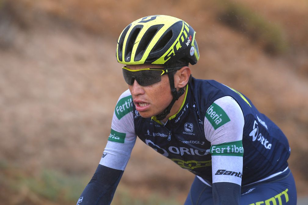 Esteban Chaves on the 10th stage of the Vuelta a Espa&ntilde;a