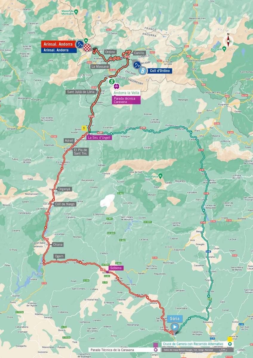 Route of stage 3 of la Vuelta a Espa&ntilde;a 2023