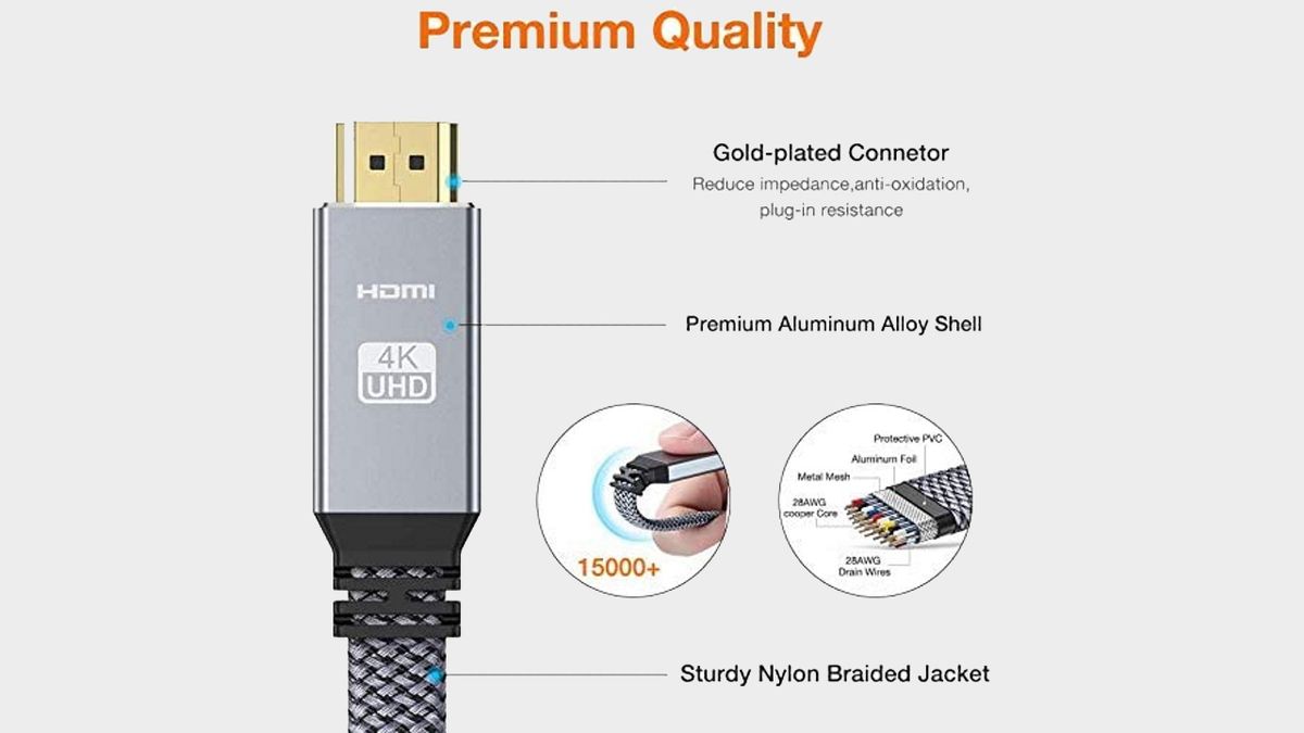 Snowkids HDMI 2.0 flat cable