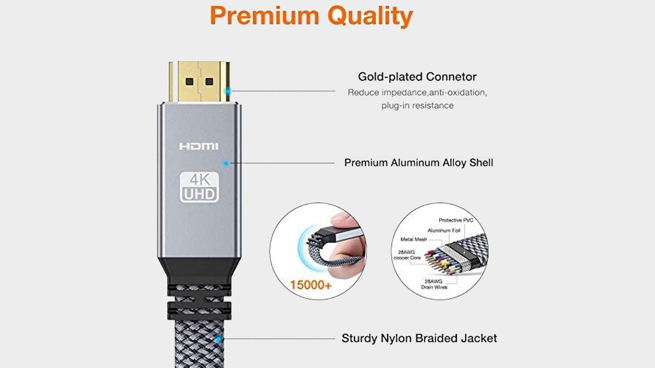 Snowkids HDMI 2.0 flat cable