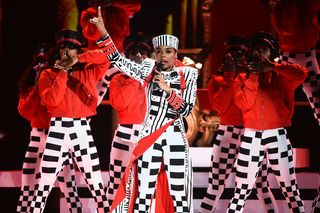 Janelle Monae performs at the 'BET Awards'