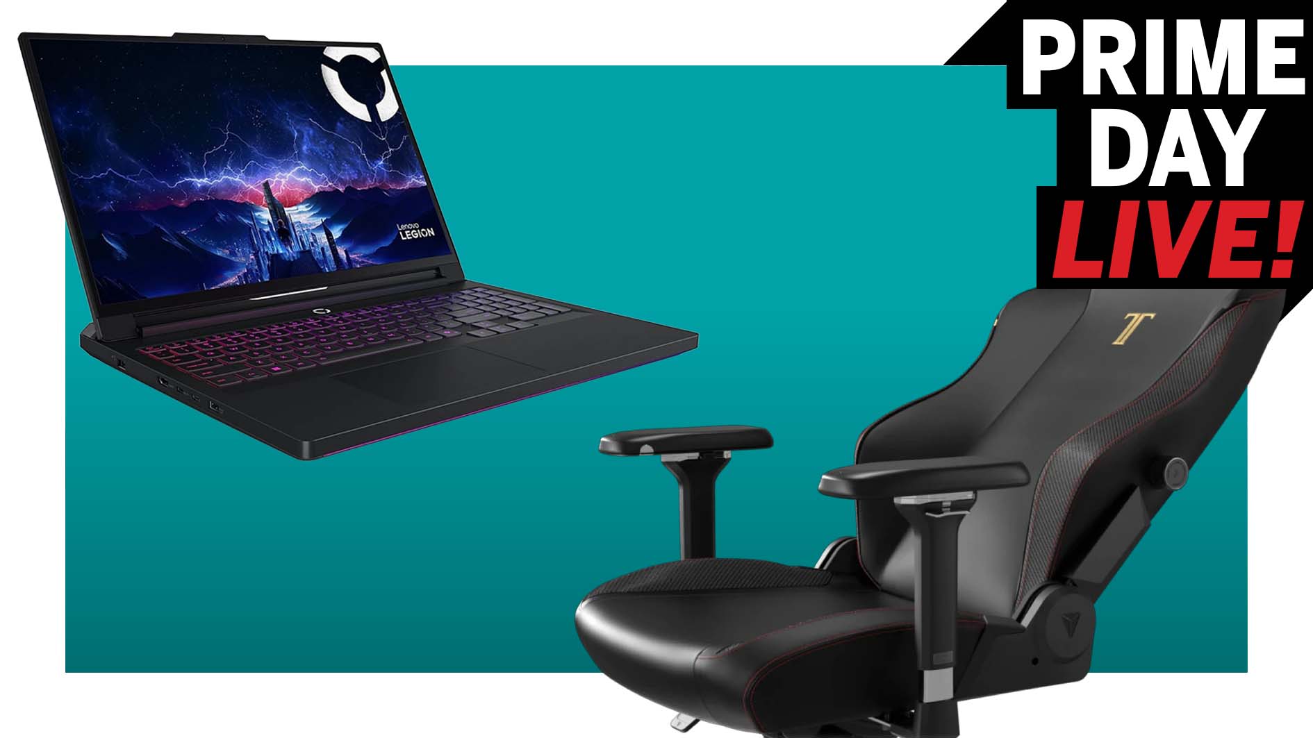 Lenovo Legion Pro 7i gaming laptop and Secretlab Titan Evo gaming chair