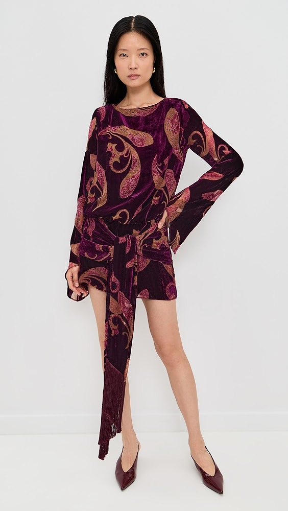 Retrof&amp;ecirc;te Thesaly Velvet Dress
