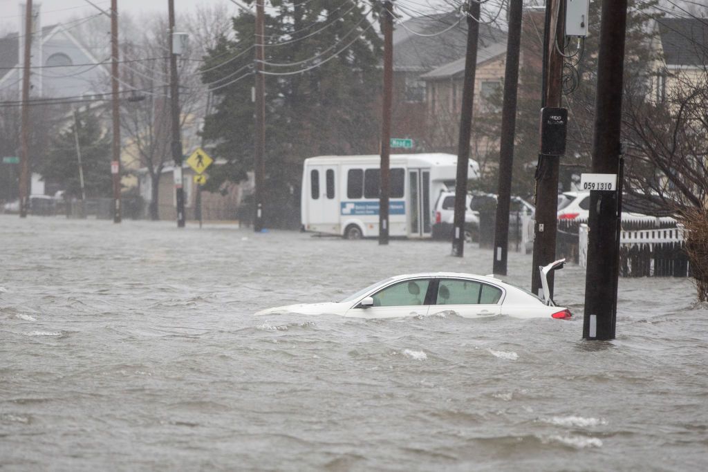 Storm flooding in Massachusetts, March 2018