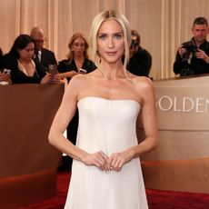 Brittany Snow arrives at the 2026 Golden Globe Awards red carpet