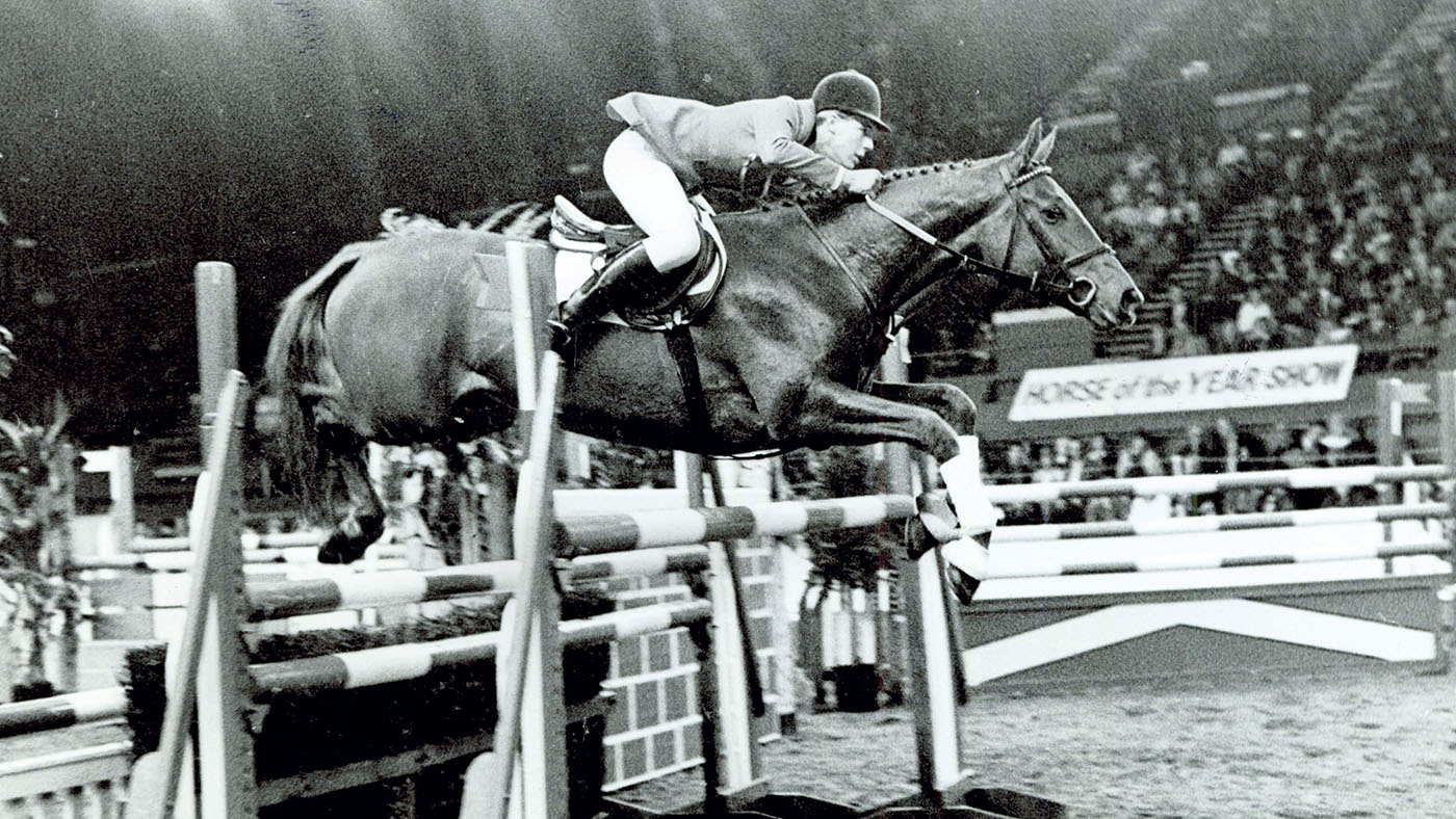 William Funnell and Once More winning the foxhunter when he was 17